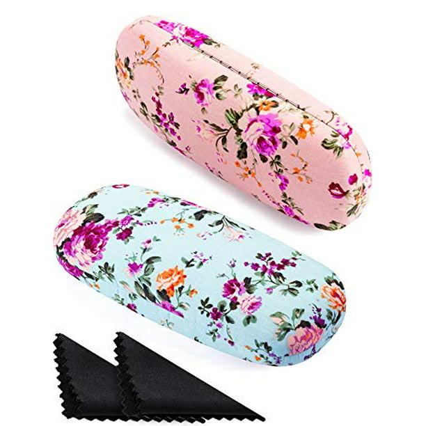 Pink Sweet Cup Ice Cream Glasses Case Eyeglasses Hard Shell Storage Spectacle Box 